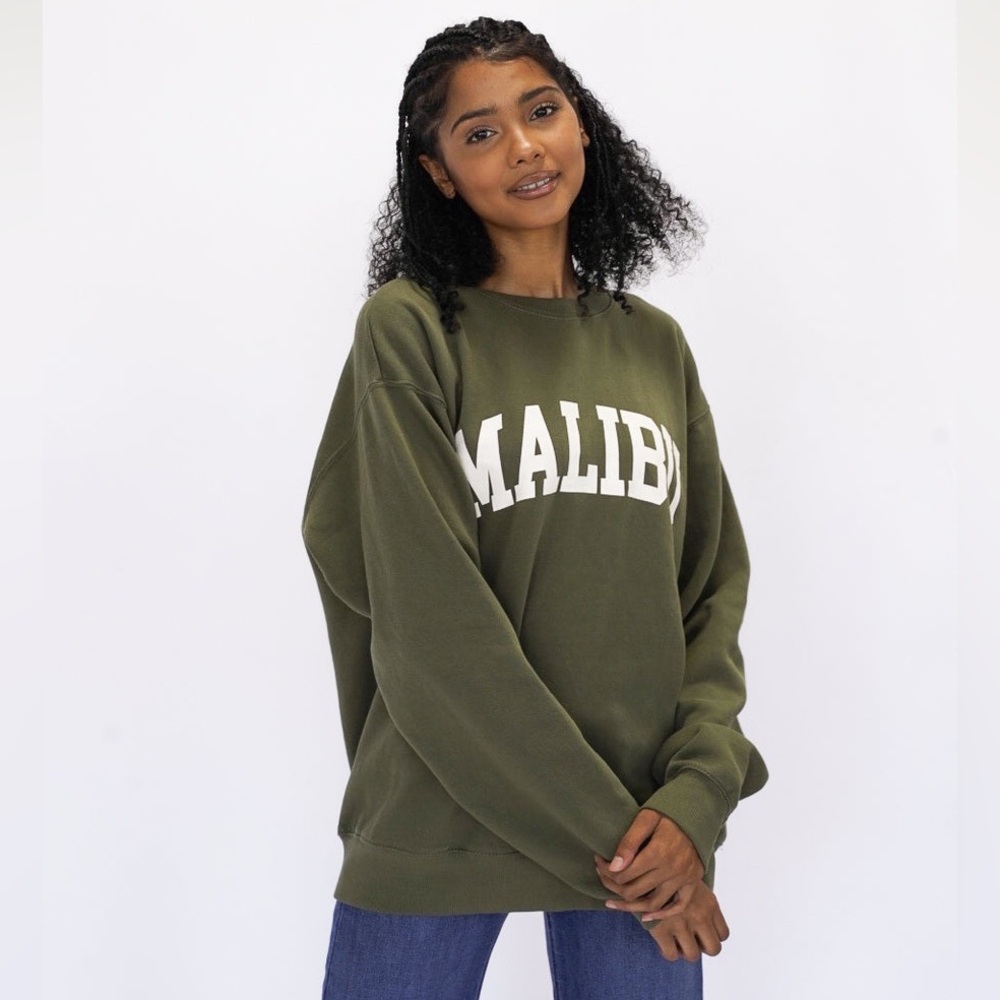 Olive Green Malibu Sweatshirt